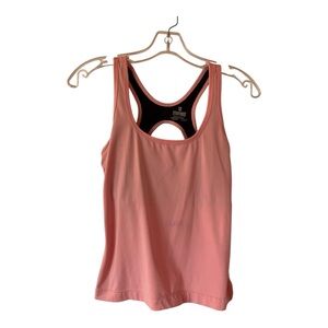 TYR Rose‎ Pink Racerback with Black Built in Bra